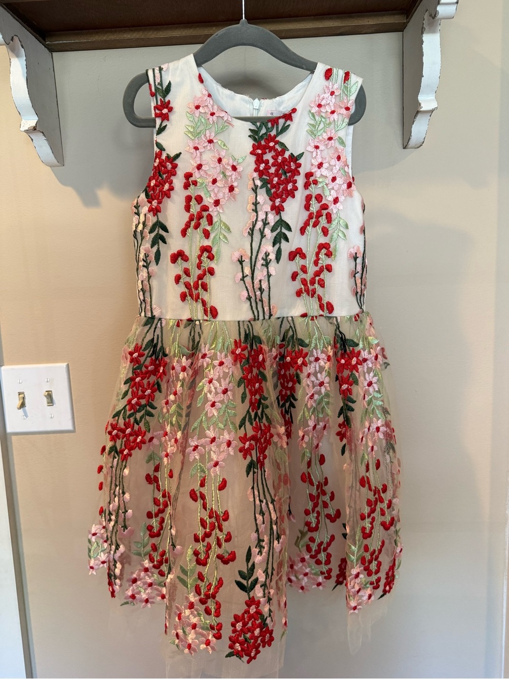 Halabaloo Embroidered Floral Dress